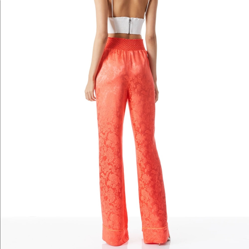 NWT Alice + Olivia Willis Pants - Bright Coral